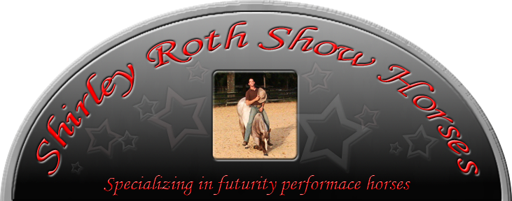 Shirley Roth Show Horses, Specializing in futurity performance horses, great futures start with great beginnings